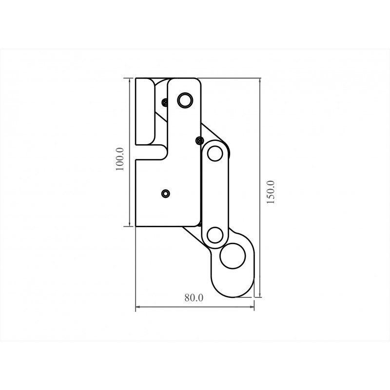 FA 20 200 01 ATEX Rope Grab alone on stainless steel wire rope for KS7000 system