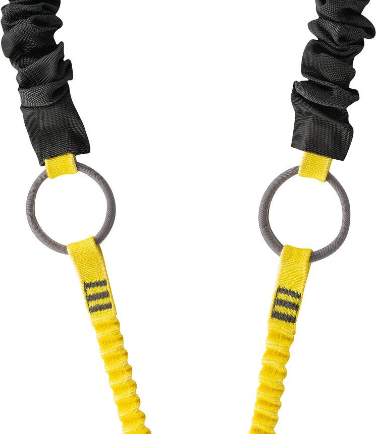 L015 ABSORBICA®-Y TIE-BACK Double lanyard with integrated intermediate tie-back rings and energy absorber