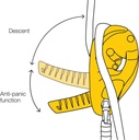 D020AA I’D® S Self-braking descender with anti-panic function