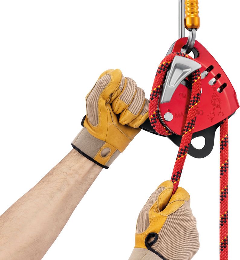 D024BA00 MAESTRO® L Descender with integrated progress-capture pulley for loads up to 280 kg