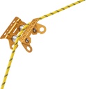R005AA00 ROLLER COASTER Reversible rope protector on bearings for a moving rope