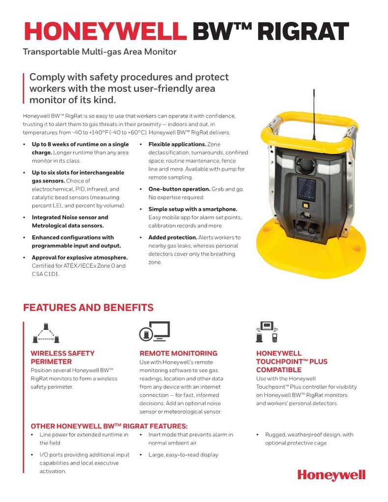 BW RIGRAT Area Multi-Gas Detector