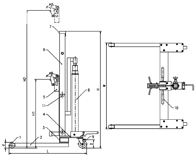 Drum Lifter (Loader) Trolley, Low Profile