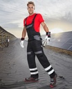 H893 Cotton Bib Brace with Reflektive Tape COOL TREND