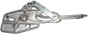 Cable clamps with aluminium alloy jaws