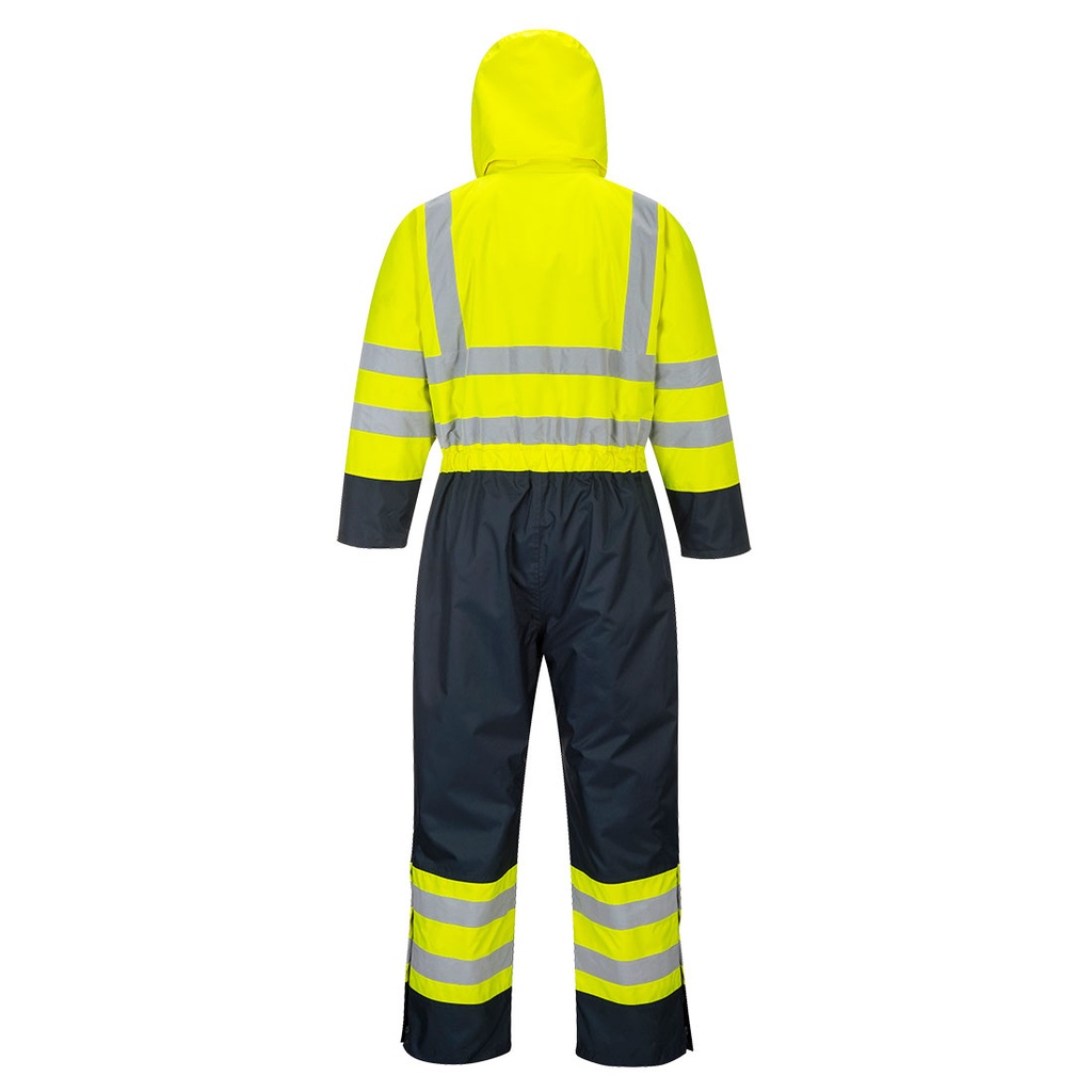 S485 Hi-vis Contrast Coverall Lined