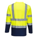 S280 Cotton Comfort Two-Tone Hi-Vis T-Shirt L/S