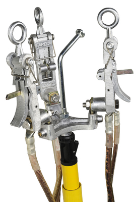 EY322 Earthing and short-circuiting device, with spring line clamps
