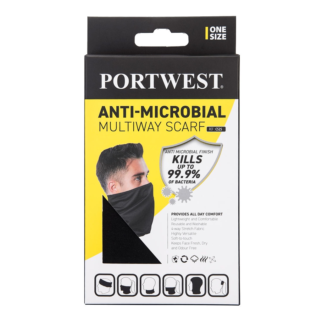 CS25 Anti-Microbial Multiway Scarf