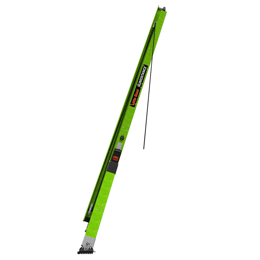 17220EN SUMOSTANCE with HYPERLITE Technology, 2 x 10 rungs - EN 131 - 150 kg Rated, Fiberglass Extension Ladder with GROUND CUE and Pole Strap