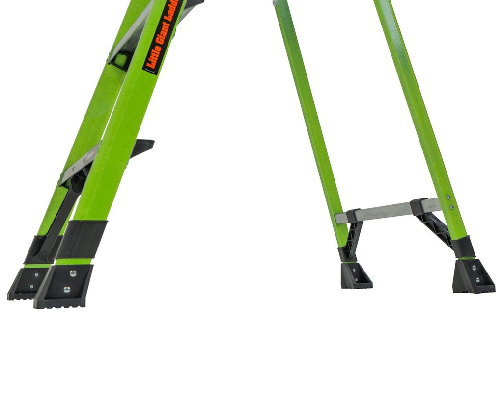 15368EN MIGHTYLITE, 1 x 8 Model - EN 131 - 150 kg Rated, Fiberglass Stepladder with GROUND CUE