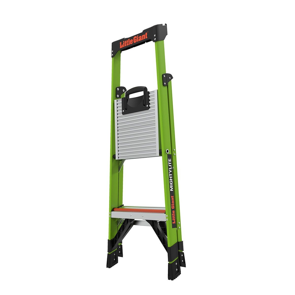 15364EN MIGHTYLITE, 1 x 4 Model - EN 131 - 150 kg Rated, Fiberglass Stepladder with GROUND CUE