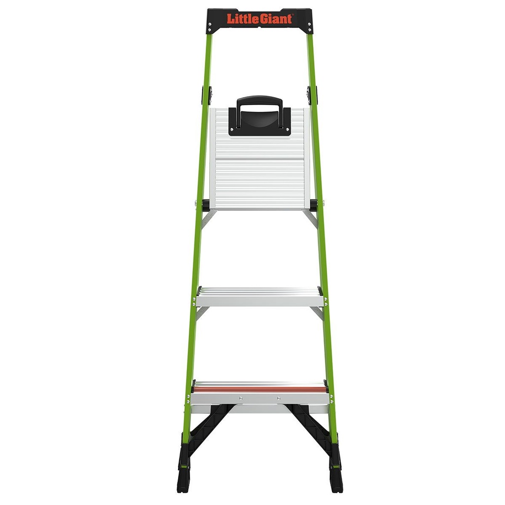 15365EN MIGHTYLITE, 1 x 5 Model - EN 131 - 150 kg Rated, Fiberglass Stepladder with GROUND CUE