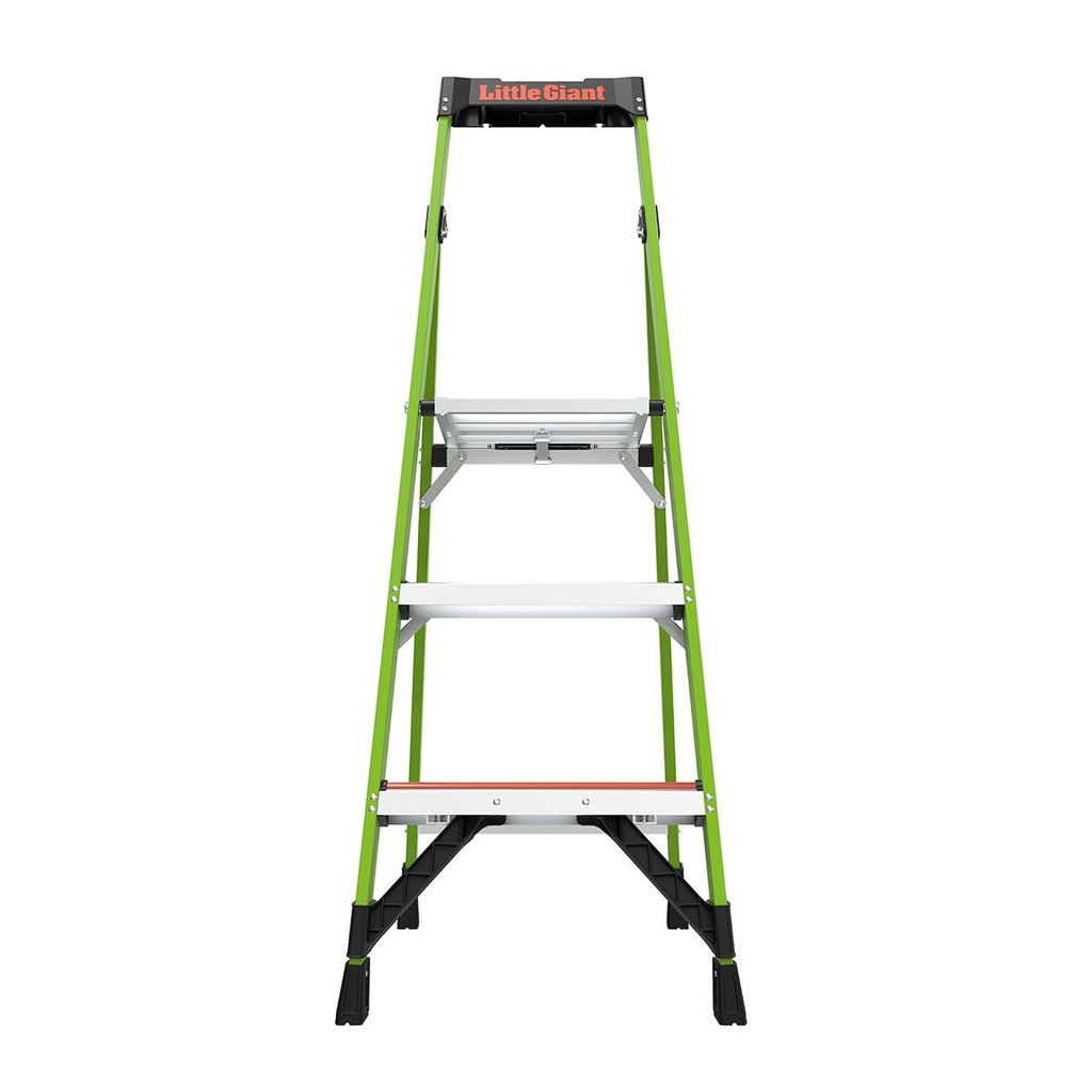 15365EN MIGHTYLITE, 1 x 5 Model - EN 131 - 150 kg Rated, Fiberglass Stepladder with GROUND CUE