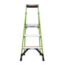 15365EN MIGHTYLITE, 1 x 5 Model - EN 131 - 150 kg Rated, Fiberglass Stepladder with GROUND CUE