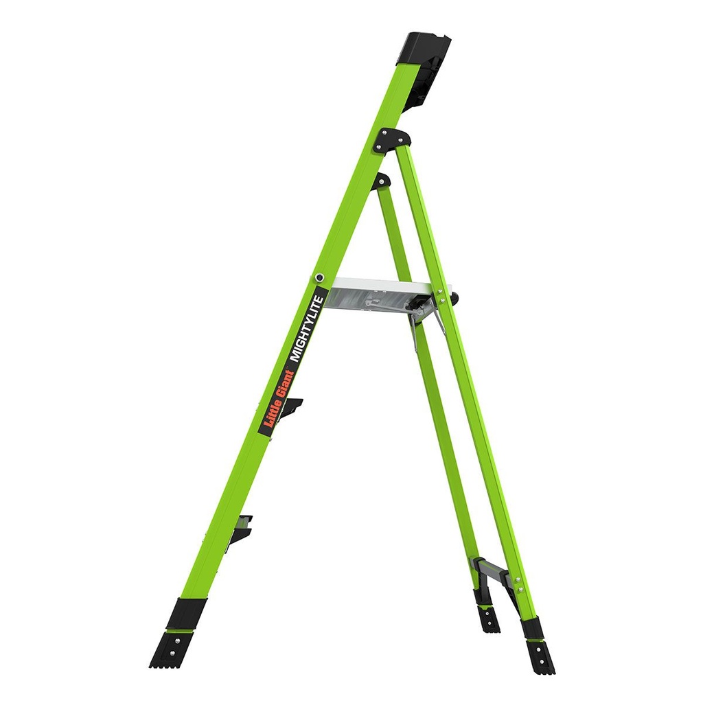 15365EN MIGHTYLITE, 1 x 5 Model - EN 131 - 150 kg Rated, Fiberglass Stepladder with GROUND CUE