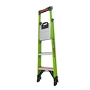 15365EN MIGHTYLITE, 1 x 5 Model - EN 131 - 150 kg Rated, Fiberglass Stepladder with GROUND CUE