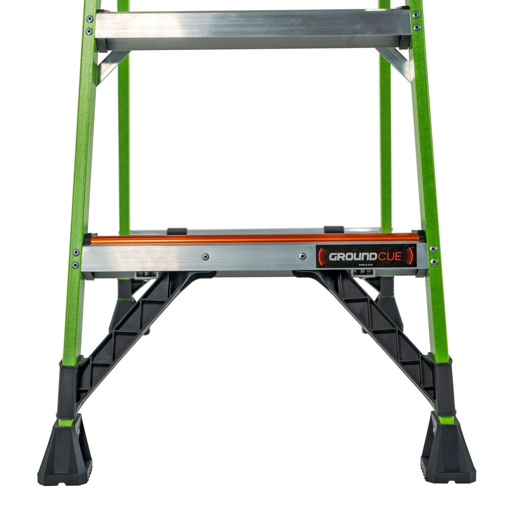 15365EN MIGHTYLITE, 1 x 5 Model - EN 131 - 150 kg Rated, Fiberglass Stepladder with GROUND CUE