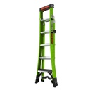 KING KOMBO XT 2.0 KING KOMBO XT, 6' - 170 kg Rated, Fiberglass 3-in-1 Extendable All-Access Combination Ladder with GRIP-N-GO Single-Hand Release Hinge, Rotating Wall Pad, V-bar, GROUND CUE, and Heavy-Duty Feet