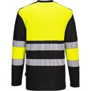 PW312 PW3 Hi-Vis Cotton Comfort Class 1 T-Shirt L/S