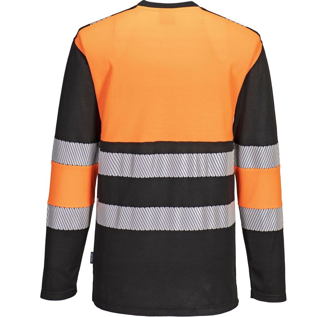 PW312 PW3 Hi-Vis Cotton Comfort Class 1 T-Shirt L/S