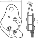 FA 20 103 00A - BLOCKER Compact Fall Arrester alone to be used on polyamide kernmantle rope 11mm, multi-use  