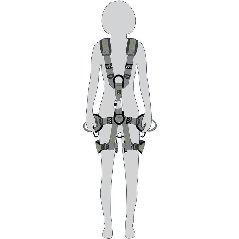 FA1021602 AIRTECH Woment Full body harness with belt and automatic buckles (4) 