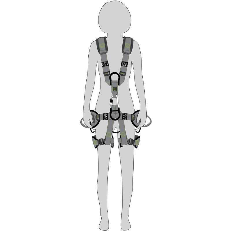 FA1021602 AIRTECH Woment Full body harness with belt and automatic buckles (4) 