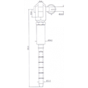 FA6020400 Intermediate bracket for wire rope horizontal lifeline KS-Line (KS 4000) (copy)