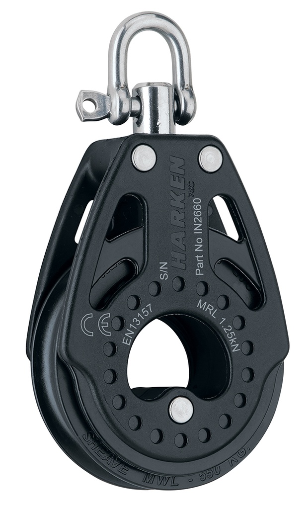 IN2660 75 mm Carbo Single Pulley - Swivel