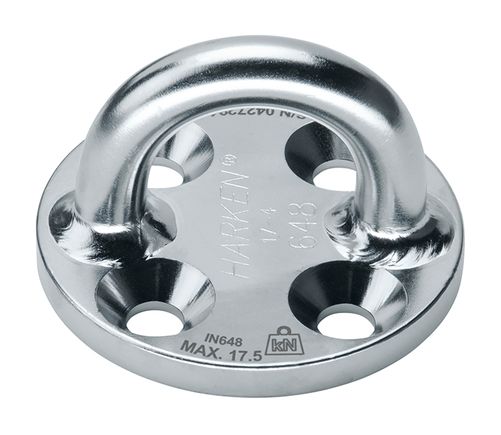 IN648 76 mm Stainless Steel High-Load Round Standard Padeye-EN795
