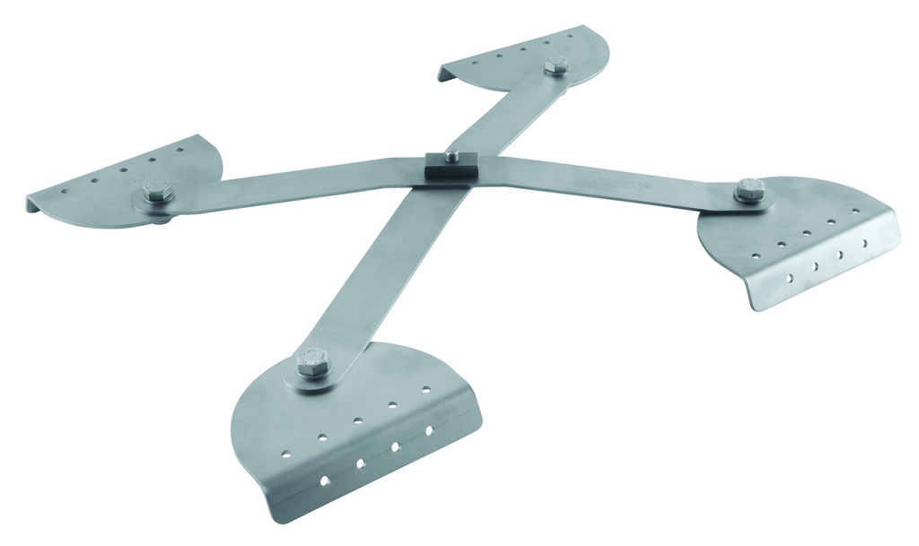 INBRKT.X4 R27 Long-Span Access Rail Bracket for Metal Roofs - Middle, 4 arms