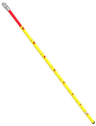 PPOL2/015U - Telescopic Insulating Stick in 2 elements unfold L : 1.5 m