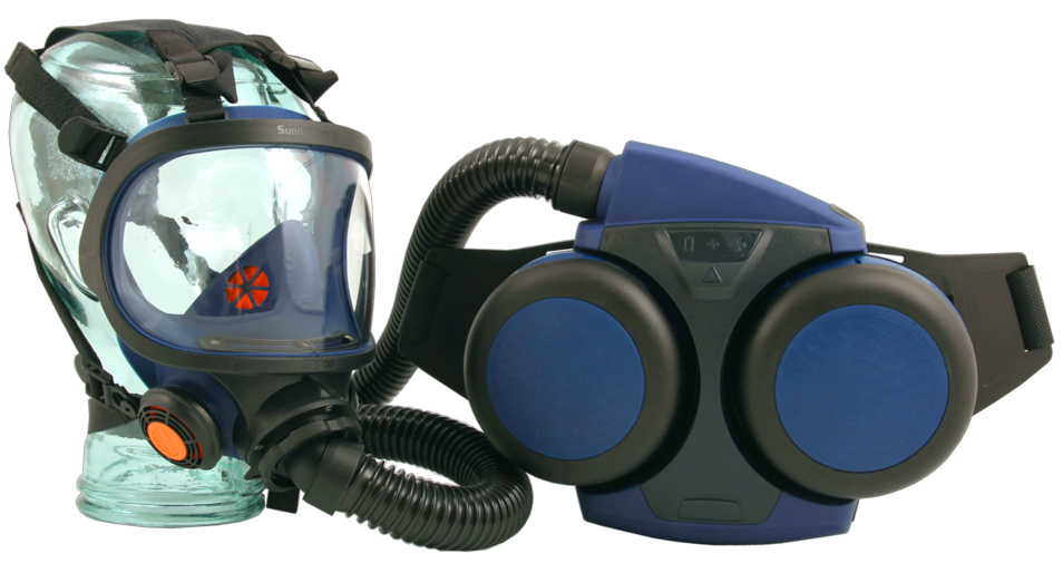 SR 500/SR 200/SR 550 Fan unit with Full face mask and Hose TM3