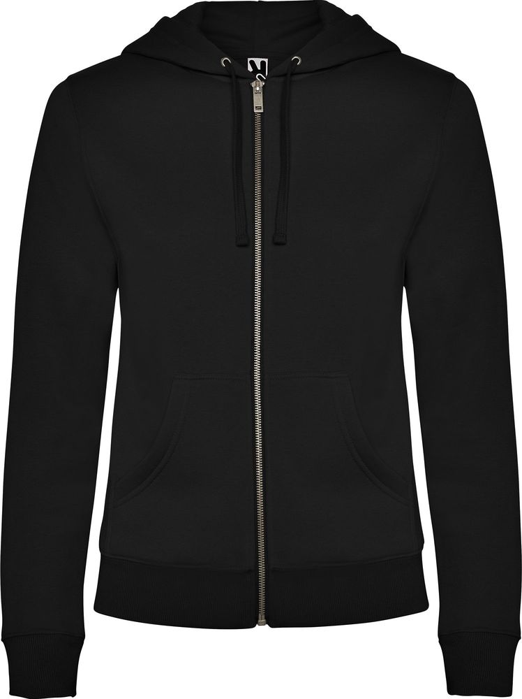 CQ6425 VELETA Sweat hooded jacket with polo neck and zipper