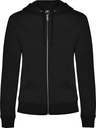 CQ6425 VELETA Sweat hooded jacket with polo neck and zipper
