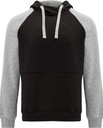 SU1058 BADET Two-colour unisex hoodie