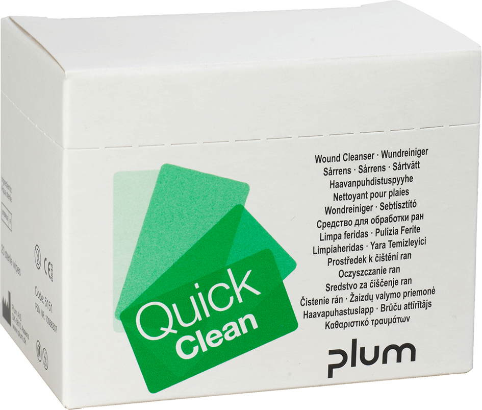 5151 PLUM QuickClean peceta për pastrimin e plagëve 20 pcs.