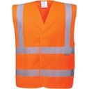 C470FOB Jelek Hi-Vis me Dy Shirita Horizontal dhe Dy Vertikal