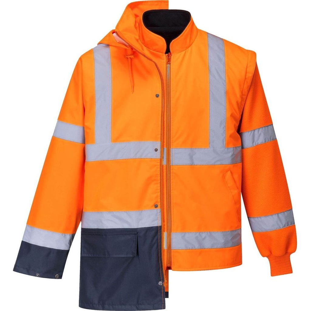 S766 Hi-Vis 5-in-1 Contrast Essential Winter Jacket