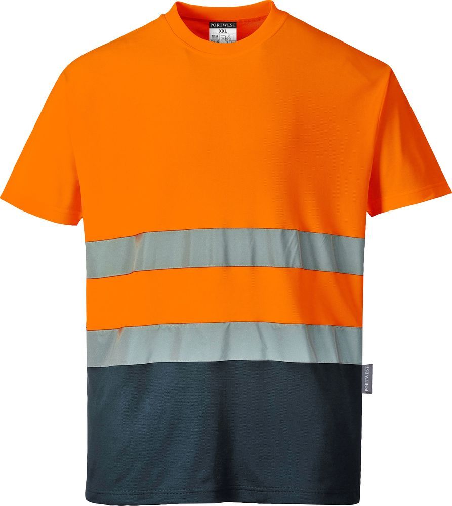 S173 Μπλούζες T-Shirts Βαμβάκι Comfort Δίχρωμο
