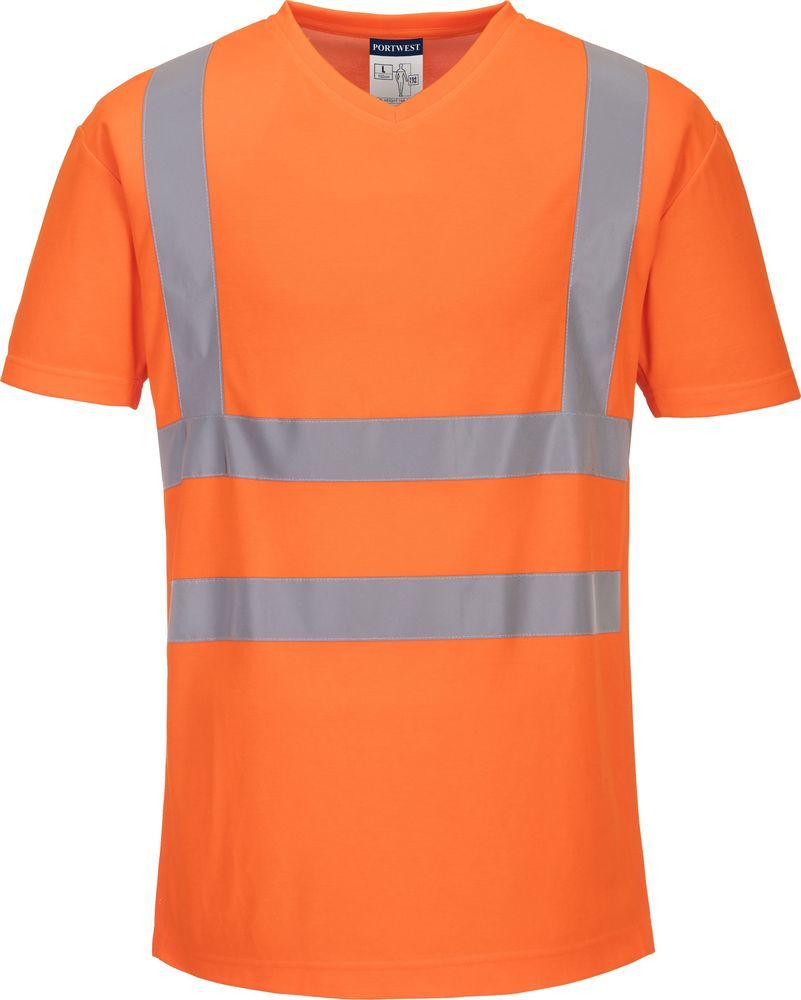 S179 Bluzë Hi-vis me jake V Cotton Comfort