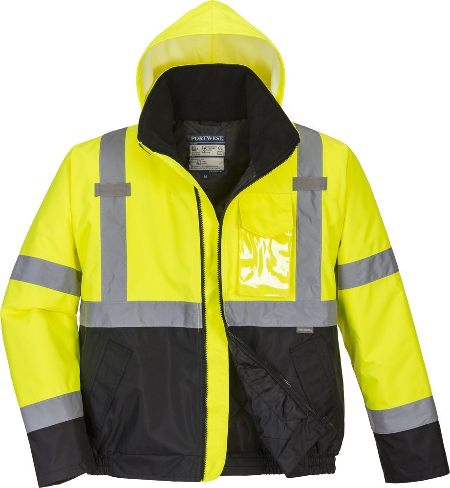 S363 Xhup Bomber Dy-Ngjyrësh Hi-Vis