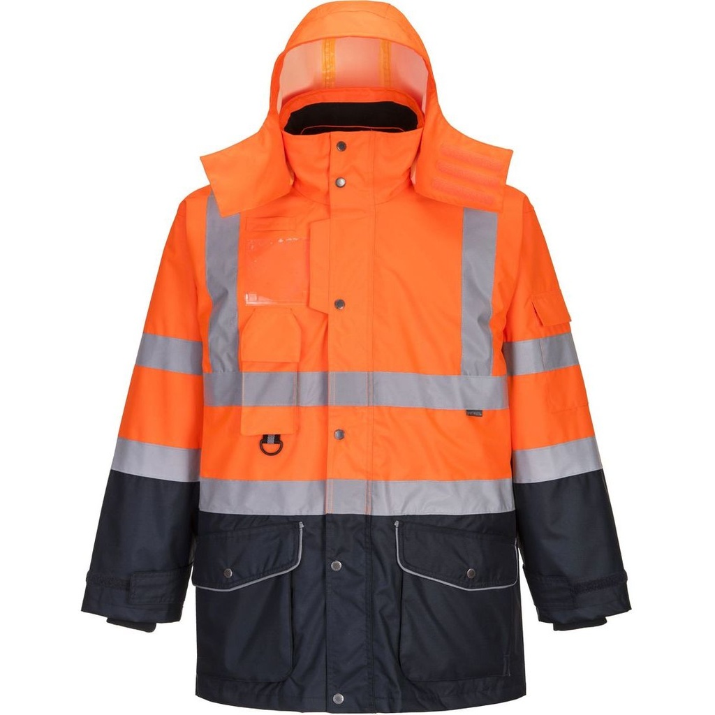 S426 7-in-1 Breathable Winter Hi-Vis Contrast Jacket