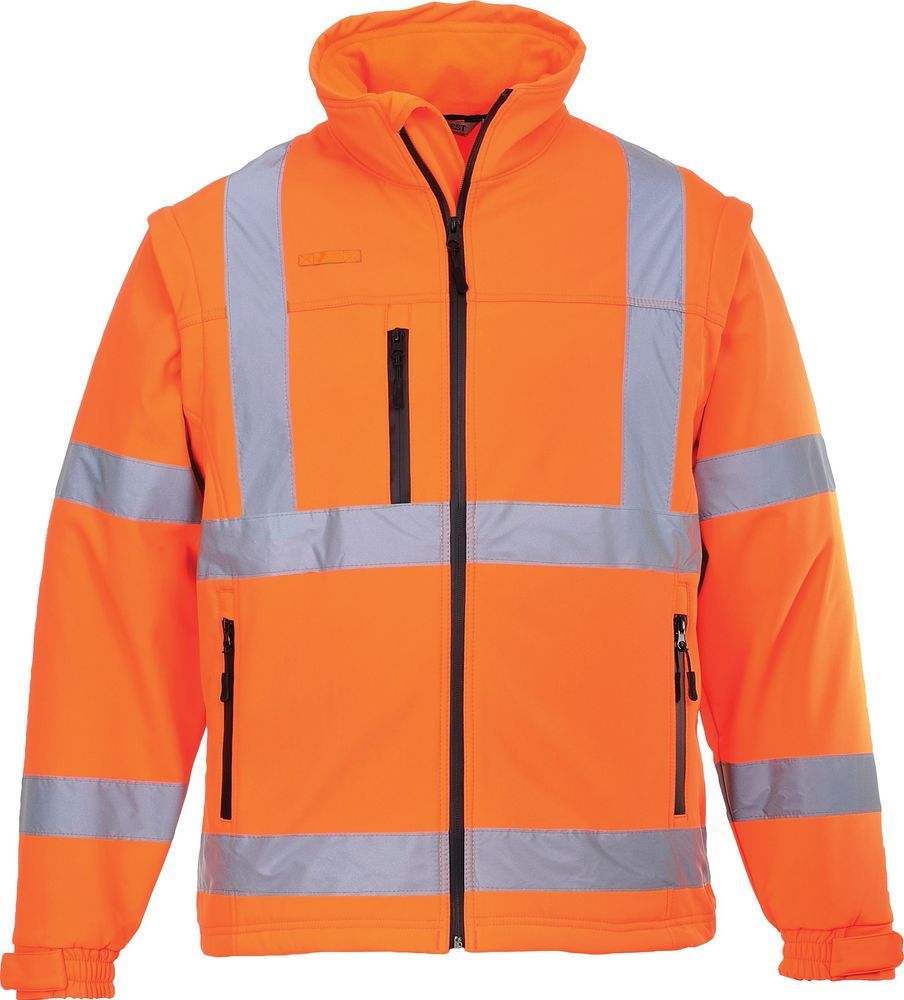 S428 Xhaketë 2-ne-1 Softshell Fosforeshente (3L)