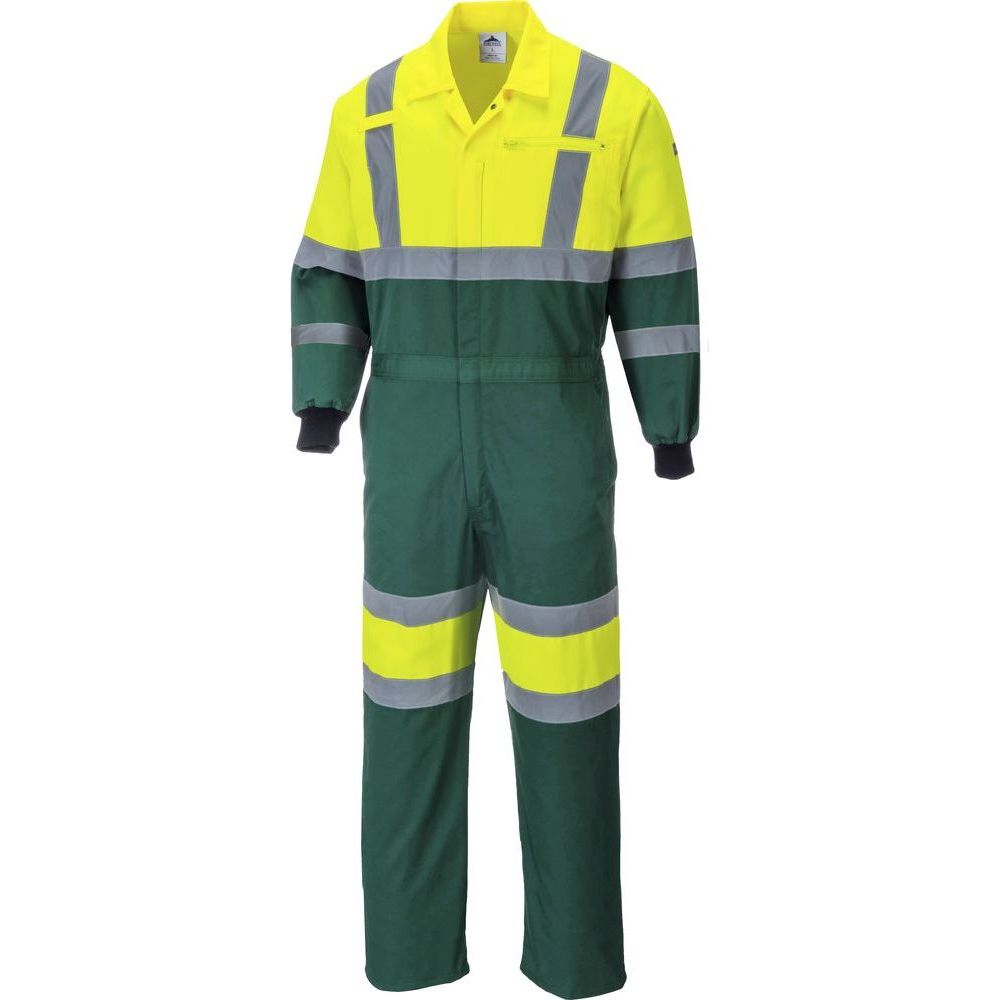 E052 Hi-Vis X Back Contrast Coverall