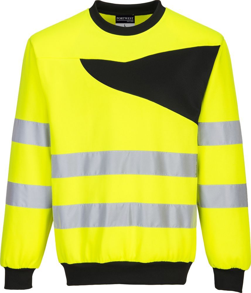 PW277 PW2 Hi-Vis Crew Neck Sweatshirt