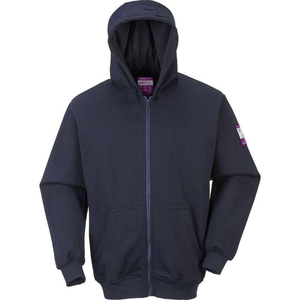 FR81 FR Zip Front Hooded Sweatshirt, Inherent FR