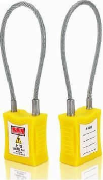 S03 3mm/4.5mm Λουκέτα Χάλκινου Σώματος & Ατσάλινο Καλώδιο LOTO