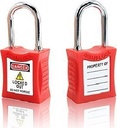 S01 4.5/28mm Mini Copper Body &amp; Steel Shackle LOTO Padlock